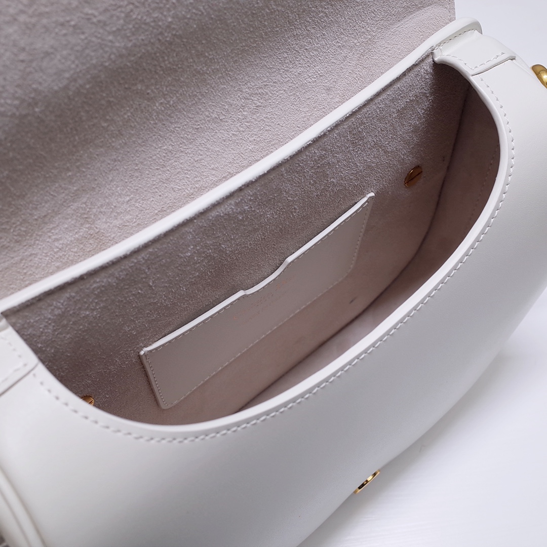 Medium Dior Bobby Bag White Box Calfskin